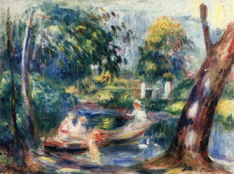 Pierre Renoir Landscape with River china oil painting image